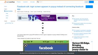 
                            4. Facebook sdk: login screen appears in popup instead of connecting ...