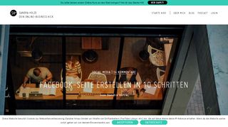 
                            8. Facebook-Seite erstellen in 10 Schritten - Sandra Holze
