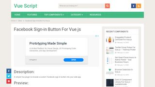 
                            11. Facebook Sign-in Button For Vue.js - Vue.js Script