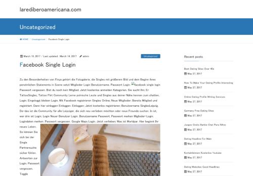 
                            11. Facebook Single Login – larediberoamericana.com