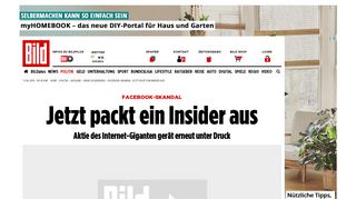 
                            12. Facebook-Skandal: Jetzt packt ein Insider aus - Politik Ausland - Bild.de
