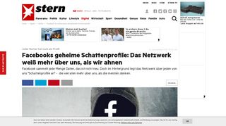 
                            2. Facebook: So funktionieren die geheimen Schattenprofile | STERN.de