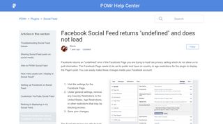 
                            13. Facebook Social Feed returns 