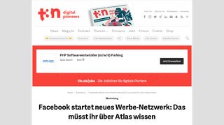 
                            10. Facebook startet neues Werbe-Netzwerk: Das müsst ihr über Atlas ...