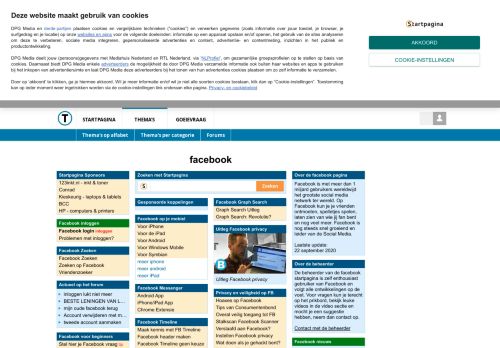 
                            7. Facebook Startpagina: Alles over Facebook