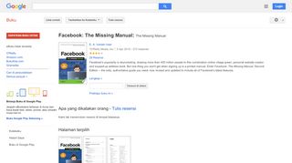 
                            8. Facebook: The Missing Manual: The Missing Manual - Hasil Google Books