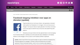 
                            8. Facebook toegang intrekken voor apps en diensten - appletips