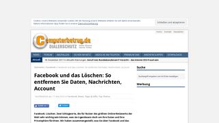 
                            11. Facebook und das Löschen: So entfernen Sie Daten, Nachrichten ...