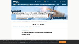 
                            6. Facebook und WhatsApp nutzen DSGVO-Lücke - WELT