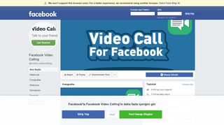 
                            3. Facebook Video Calling - Ana Sayfa | Facebook