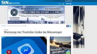 
                            5. Facebook: Warnung vor Youtube-Links im Messenger - Panorama ...