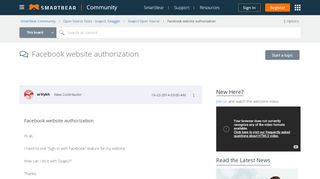 
                            5. Facebook website authorization - SmartBear Community