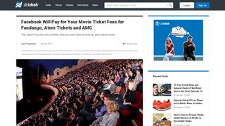 
                            5. Facebook Will Pay for Your Movie Ticket Fees for Fandango, Atom ...