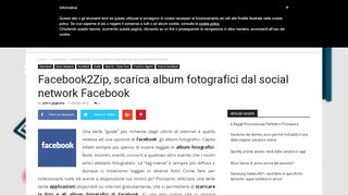 
                            6. Facebook2Zip, scarica album fotografici dal social network Facebook ...