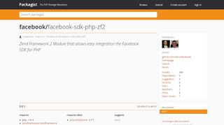 
                            11. facebook/facebook-sdk-php-zf2 - Packagist