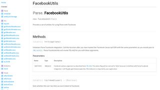 
                            9. FacebookUtils - Documentation