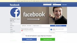 
                            5. Faceboook - Log In, Sign Up - Inicio | Facebook