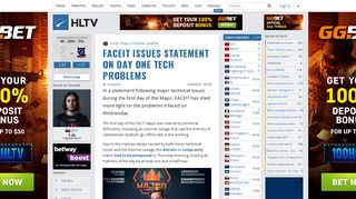 
                            9. FACEIT issues statement on day one tech problems | HLTV.org