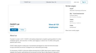 
                            11. FACEIT Ltd | LinkedIn