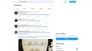 
                            11. #facerange hashtag on Twitter