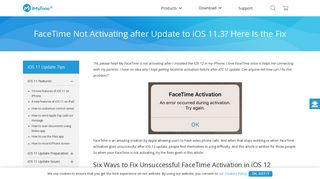 
                            12. FaceTime Not Activating after Update to iOS 12? Here Is the Fix