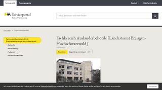 
                            3. Fachbereich Ausländerbehörde [Landratsamt Breisgau ... - Service-BW