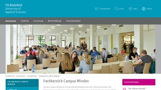 
                            3. Fachbereich Campus Minden | FH Bielefeld