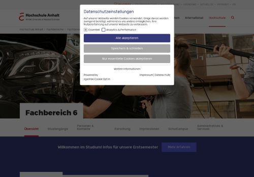 
                            12. Fachbereich Elektrotechnik, Maschinenbau und ... - Hochschule Anhalt