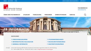 
                            13. Fachbereich Informatik : Universität Hamburg