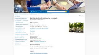 
                            12. Fachbibliothek Medizinische Lesehalle - Universitätsbibliothek der ...
