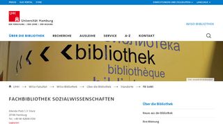 
                            4. Fachbibliothek Sozialwissenschaften : Standorte : Universität Hamburg