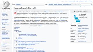 
                            10. Fachhochschule Bielefeld – Wikipedia