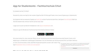 
                            11. Fachhochschule Erfurt - Studienkonto App - Studo