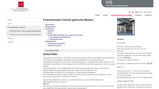 
                            9. Fachinformation Chemie (gedruckte Medien) - Uni Mainz