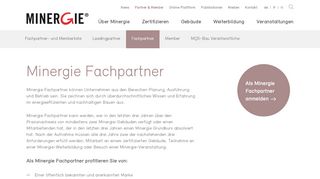 
                            6. Fachpartner - MINERGIE Schweiz