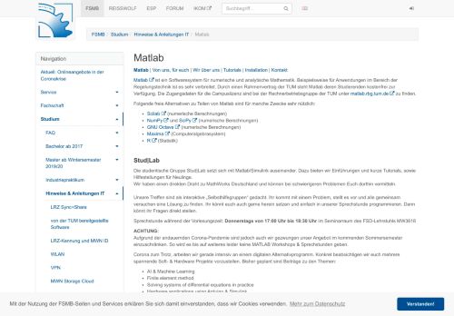 
                            5. Fachschaft Maschinenbau: Matlab - FSMB