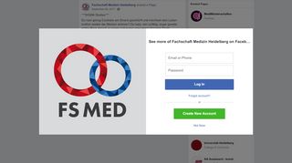 
                            11. Fachschaft Medizin Heidelberg - Facebook