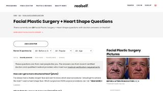 
                            12. Facial Plastic Surgery Heart Shape Doctor Answers, Q&A, Tips ...