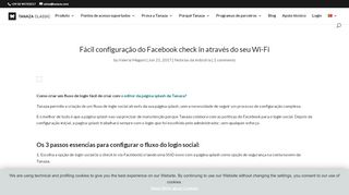 
                            5. Fácil configuração do Facebook check in através do seu Wi-Fi - Tanaza