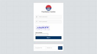 
                            5. Facilitation Centre: Login