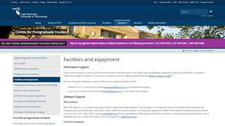 
                            13. Facilities and Equipment - CPUT