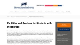 
                            11. Facilities and Services for Students with Disabilities - Advanced ...