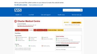 
                            4. Facilities - Charter Medical Centre - NHS