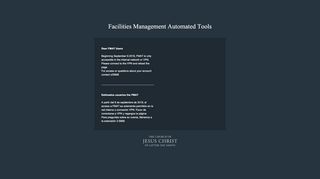 
                            6. Facilities Management Automated Tools - Login