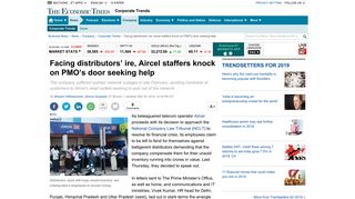 
                            9. Facing distributors' ire, Aircel staffers knock on PMO's door seeking help