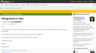 
                            11. facing isssue in site. | Symantec Connect Community
