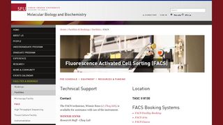 
                            13. FACS - Molecular Biology and Biochemistry - Simon Fraser University