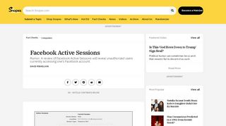 
                            11. FACT CHECK: Facebook Active Sessions - Snopes.com