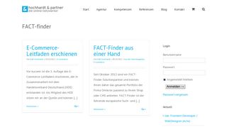 
                            12. FACT-finder – Hochhardt & Partner – die Internetagentur in Wuppertal