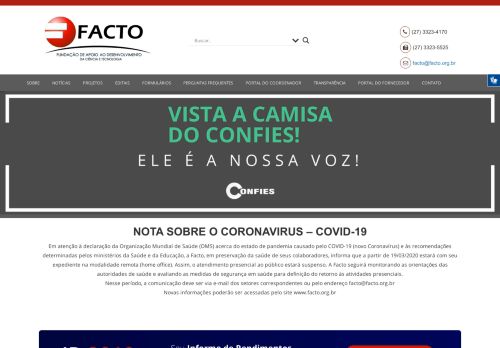 
                            1. Facto | Fundação de Apoio ao Desenvolvimento da Ciência e ...